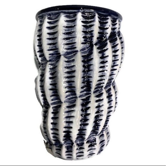 Nautical Beach Vanity Accessory Ceramic 3 Piece Set Set Blue - Picture 4 of 14